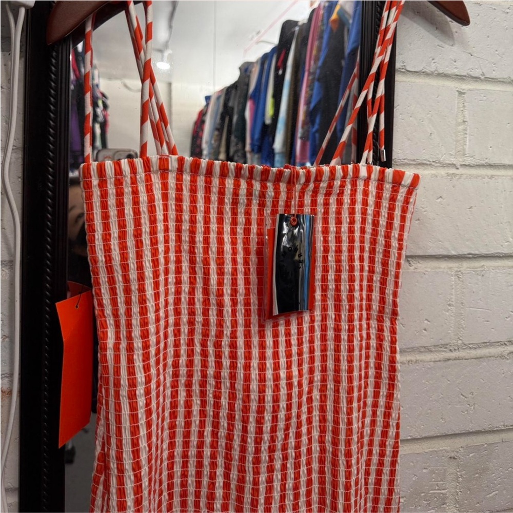 Simon miller orange Striped Women's Dress - Picture 5 of 5